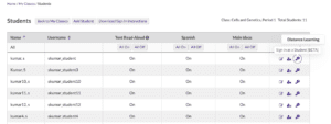 select sign in as a student